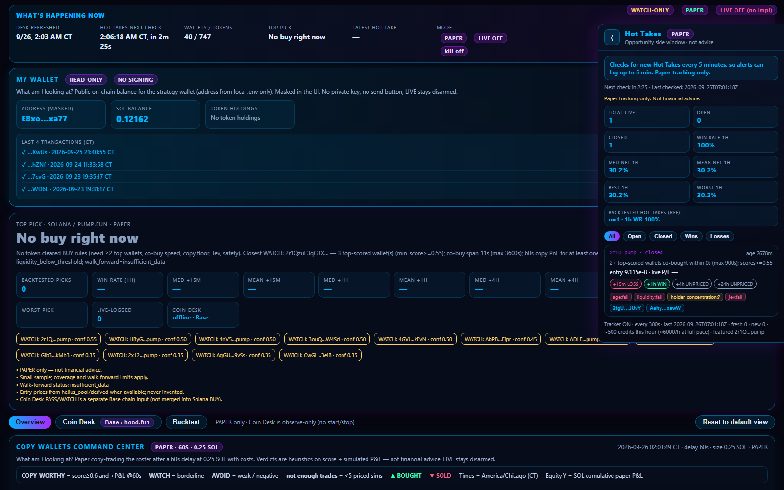 FunTokens desk